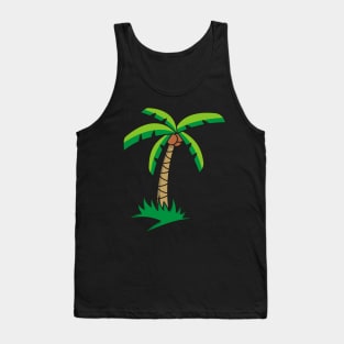 Palm Tree Cartoon Tank Top